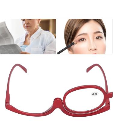 Shop Fashionable Magnifying Makeup Glasses for Women - Rotatable Red Design (+2.50 Magnification) | International Shipping Available - Buy Online on GoSupps.com