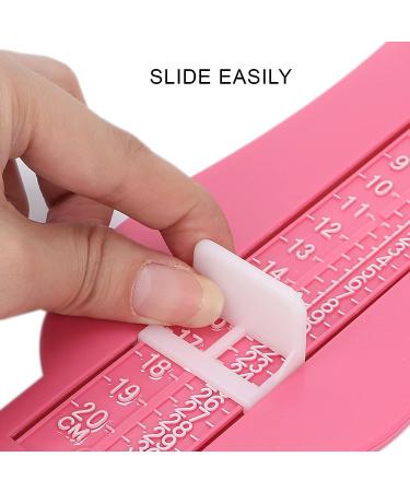 Kids Baby Shoe Foot Measuring Device - Pink Shoe Sizer Ruler for Accurate Shoe Shopping - Buy Online on GoSupps.com