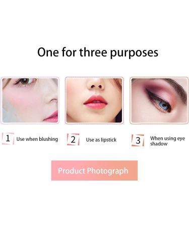 Cream Blush Stick | Waterproof Blush Makeup with Cheek Blush Lipstick Eyeshadow Makeup Stick Makeup Cosmetics for Girls and Women 3# - Buy Online on GoSupps.com