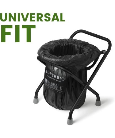 Superbio 8 Gallon Compostable Handle Tie Portable Toilet Bags - 15 Count, BPI and OK Compost Certified for Travel, Camping, and Outdoor Getaways - Buy Online on GoSupps.com