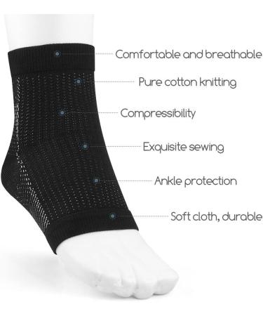 Pedimd Compression Stockings for Ankle & Heel Support - Pain Relief for Men & Women | Size S/M (UK 4-7) - Pack of 2 - Buy Online on GoSupps.com