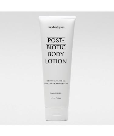 mindbodygreen postbiotic body lotion - Ultra-hydrating firming and clean body lotion with next-gen pre and postbiotics aloe oat oil shea butter coenzyme QIO. Vegan. Paraben and phthalate free.