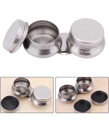 Stainless Steel Double Dipper Paint Cup with Lid - Oil Painting Supplies - Buy Online on GoSupps.com