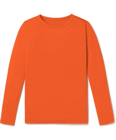 TSLA Kids Thermal Underwear Set - Soft Fleece Lined Long Johns for Boys and Girls - Winter Base Layer in Orange (Size 20) - Buy Online on GoSupps.com