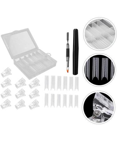 Ipetboom 1 Set Nail Set Nail Kit Nail Curve c Clip Nail Art Tools and Equipment Nail Enhancement Trial Kit Nail Tips Nail Art Kit Manicure Tool Plastic Nail Pen Lengthen White - Buy Online on GoSupps.com