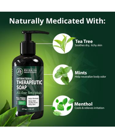 Tea Tree Oil Antifungal Antibacterial Soap 16oz for Jock Itch, Athletes Foot, Nail Fungus, Eczema - Men and Women - Buy Online on GoSupps.com