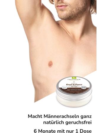 50ml Greendoor cream deodorant WITHOUT ALUMINUM very effective against perspiration odor vegan natural without preservatives ORGANIC deodorant without alcohol not tested on animals - Buy Online on GoSupps.com