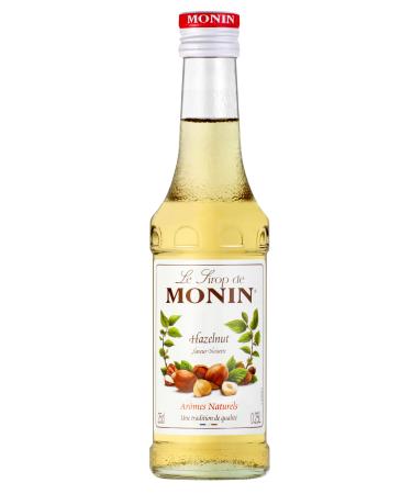 MONIN Hazelnut Syrup for Coffee Cappuccino and Hot Chocolate - Natural Flavors - 25cl