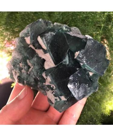 Natural Crystal Rough 1pc 320-1000g Natural Raw Crystal Stone Unpolished Green Fluorite Rough Rock Oblique Cube Cluster Crystals Reiki Decor Great Choice for Home Decoration QINTINYIN (Size : 440-470 440-470g - Buy Online on GoSupps.com