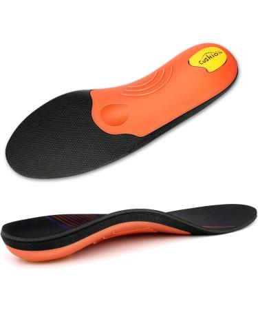 Full Length Metatarsal Arch Support Insole for Flat Feet Plantar Fasciitis | Shock Absorption for Foot Soreness Relief | Unisex Athletic Work Shoes (UK-10/29CM/11.42 Black) - Buy Online on GoSupps.com