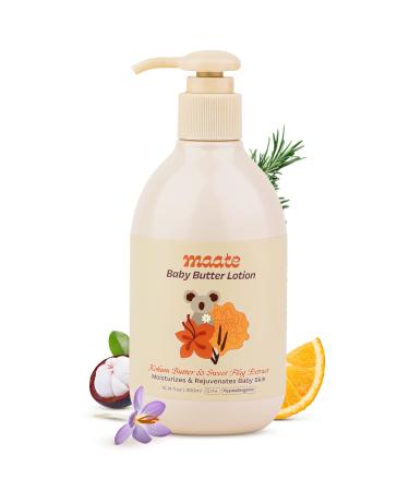 MAATE Baby Body Butter Lotion (300 ml) | Enriched with Pure Kokum Butter & Sweet Flag Extract | Baby Cream For Face Skin & Body | Baby Body Lotion For Kids 0-12 years | Baby Moisturizer Lotion