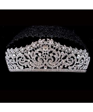 Lurrose Quinceanera Rhinestone Wedding Tiara Headband Crystal Tiara Headpieces Jewelry for Wedding Birthday Tiara - Buy Online on GoSupps.com