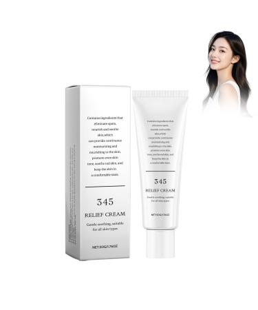 Luthasolic 345 Relief Cream 50g Moisturizing Gel Intensive Repair Cream Suitable for Acne and Oily Skin 345 Soothing Face Cream Repairs Damaged Skin Soothes and Moisturizes