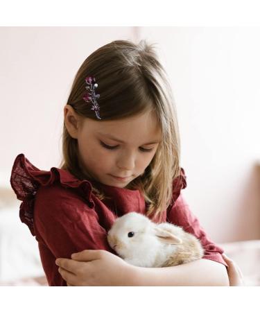 DHinkyoung Vintage Crystal Rose Hair Clip Rhinestones Rose Flower Hair Barrette Vintage Style Hair Pin for Girls Women Ladies Hair Decoration Wedding Party Gifts - Buy Online on GoSupps.com