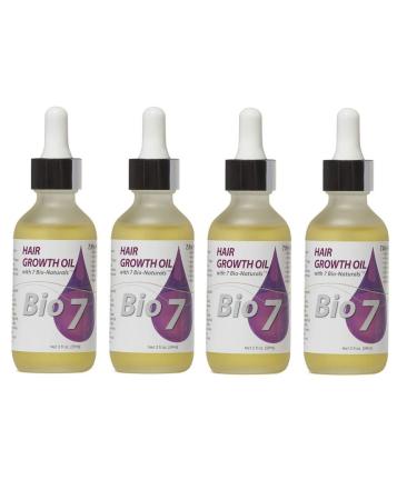 By Natures Bio 7 Hair Growth Oil 2 Oz (4 pack)