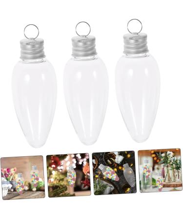 Yardenfun 20pcs Small Light Bulb Candy Bottle Juice Bottles DIY Candy Bottle with Cover Ornament Banquet - Buy Online on GoSupps.com