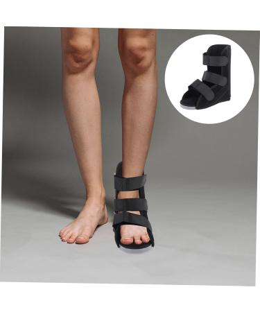 Ankle Straight Shoes for Sprains & Fractures | Women's Supportive Walking Boot | Anti-Rotation Foot Walker - Black - Buy Online on GoSupps.com