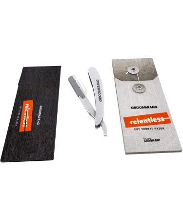 Groomarang Men's Beard Shaver Razor with Leather Case - Premium Grooming Tool for International Shipping - Buy Online on GoSupps.com