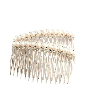 LETSP Rhinestone Pearl Bridal Hair Comb Wedding Hairpin (07) - Fashion Accessories - Buy Online on GoSupps.com
