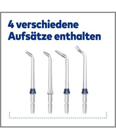 Waterpik Cordless Oral Shower - Advanced Wireless Flosser with Adjustable Pressure Induction Charging & 4x Essentials - Blue - Buy Online on GoSupps.com