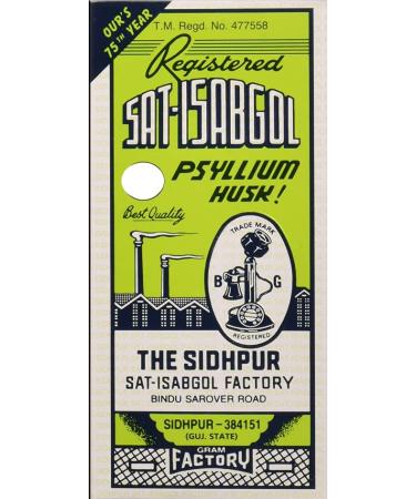 Pack of 1 - Telephone Brand Sat-Isabgol (Psyllium Husk) (100 Grams Each)