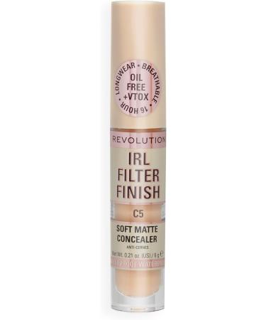 Makeup Revolution IRL Filter Finish Concealer C5 6g & C5 8g - Medium to Full Coverage - Pack of 1 - Buy Online on GoSupps.com
