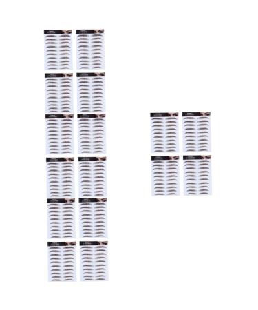 FRCOLOR 16 Pcs Eyebrow Stickers Eyebrow Shaping Template Eyebrows Makeup Tools Eyebrow Stencils 3d Applique