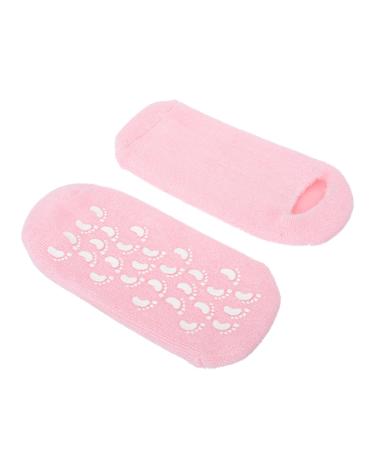 Healeved 1 Pair Gel Socks Lotion Socks Heel Moisturizing Foot Cover Dry Foot Moisturizing Cover Women Moisturizing Gels Sock Women Socks Women's Cosmetic Pink Outer Cotton Yarn Adult Socks