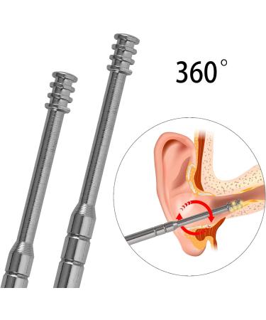 LoveBB 9 Pcs Ear Wax Removal Tool Set with Metal Earwax Cleansing Scoop, Spiral Ear Pick, and Storage Box - Buy Online on GoSupps.com