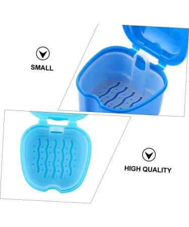 Gleavi 3 Series Box Press Container for Dentures | Dental Prostheses Storage | Blue 10x9x7cm - Buy Online on GoSupps.com
