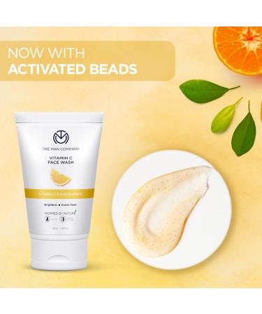 Buy The Man Company Skin Brightening Vitamin C Face Wash - Paraben & SLS Free - 100ml with Turmeric & Moringa | International Shipping Available - Buy Online on GoSupps.com