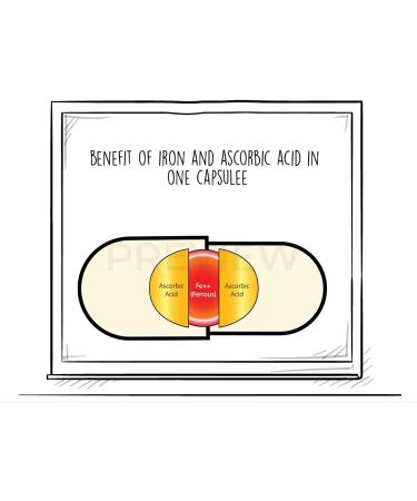 EBMfer 100mg Iron with Vitamin C - High Potency Vegan Capsules | Gentle on Stomach | 30 Count - Buy Online on GoSupps.com