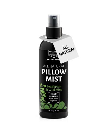 Aromasong Eucalyptus & Wild Mint Pillow Spray - All Natural Calming Linen & Bedtime Mist for Deep Sleep - Aromatherapy Essential Oils for Sleeping