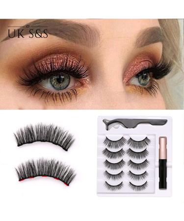 Magnetic eyelash and eyeliner kit 1 Tube of Magnetic Eyeliner 5 Pairs of Magnetic Eyelashes 1 Eyelash Applicator - Buy Online on GoSupps.com