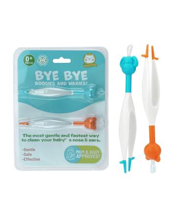 Baby Nose and Ear Cleaner  Safe Baby Booger Remover  Nose Cleaning Tweezers  Nose Cleaner for Baby Infants and Toddlers  Dual Earwax and Snot Removal Tools