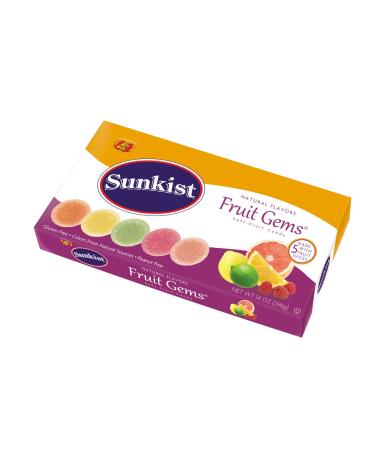 Jelly Belly Sunkist Fruit Gems Box - 14 Ounces of Assorted Flavors - Made with Real Fruit Juices - Genuine, Official, Straight from the Source