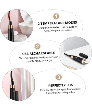 Healeved Eyelash Curler Eyelash Beauty Tool Eyelash Curling Clip Electric Eyelash Tool Beauty Salon Supplies Heated Curler Makeup Tool Curling Clip for Eyelash - Buy Online on GoSupps.com