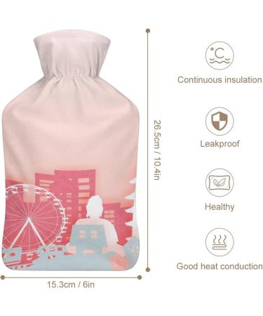 Japanese Autumn Landscape Heat Bottle - Rubber Hot Water Sac for Pain Relief Cramps & Foot Warmers - Ideal for Hot & Cold Therapy - Buy Online on GoSupps.com