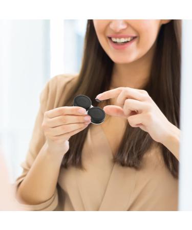 Shop Magiclulu Container Carrying Bag - Cute Lens Holder Set with Mirror & Tweezers for Travel | Black Mini Container for Contact Lenses | Essential Travel Accessory - Buy Online on GoSupps.com