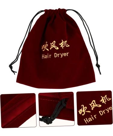 FOMIYES 3 Pcs Hair Dryer Storage Bag Travel Blow Dryer Makeup Organizer Bag Hair Dryer Bag Hanging Plush Bag Claretx3pcs 30x26cmx3pcs - Buy Online on GoSupps.com