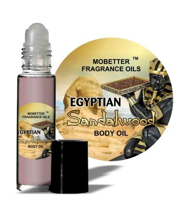 MOBETTER FRAGRANCE OILS Egyptian Sandalwood Fragrance Body Oil 1/3 oz roll on Glass Bottle