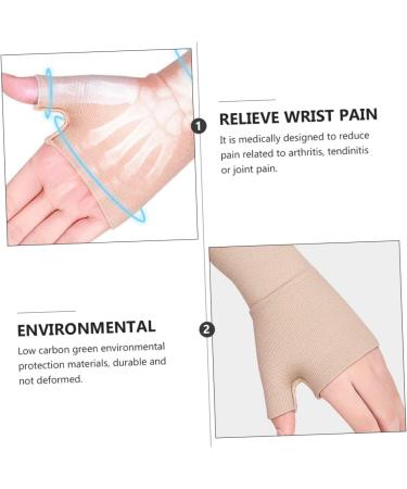Buy Healvian Fingerless Mittens - Thumb Support Sleeve & Carpal Tunnel Relief - 3 Pairs Warm Wristband - Buy Online on GoSupps.com