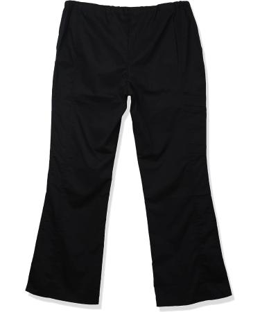 Women's Core Stretch Drawstring Cargo Scrub Pants - Medium Black | Workwear Scrubs - Buy Online on GoSupps.com