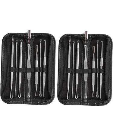 FOMIYES 14 Pcs Pimple Tools Blackhead Removal Extractor Stainless Steel - Buy Online on GoSupps.com