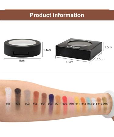 ISMINE Shimmering Pearl White Eyeshadow Palette - High Pigment Longwear Eye Makeup (01) - Buy Online on GoSupps.com