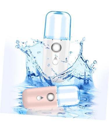 FOYTOKI 3pcs Nano Water Replenishing Instrument Facial Mister Cool Mist Handheld Steamer White Plastic - Buy Online on GoSupps.com