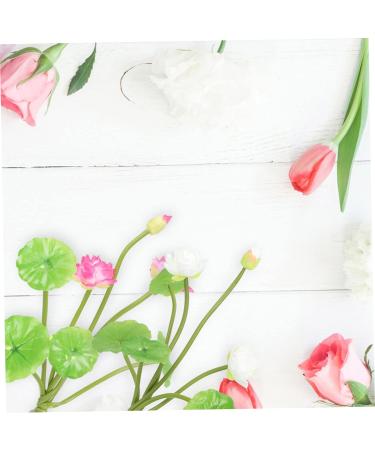 Zerodeko 4 Bunches Artificial Lotus Artificial Wedding Bouquet Green Decor Fake Plant Decor Summer Plant Decor Lifelike Simulation Lotus Faux Plant Greenery Little Lotus Plastic Modeling Assorted Colorx2pcs 24.5X15CMx2pcs - Buy Online on GoSupps.com