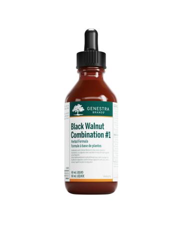 Genestra Brands - Black Walnut Combination # 1 - Herbal Liquid to Support Digestive Health - 60 ml Liquid