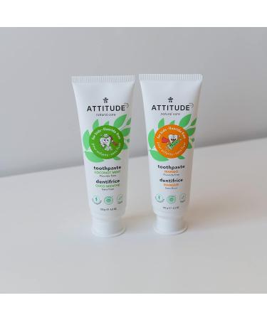 ATTITUDE Fluoride-Free Vegan Toothpaste with Plant-Based Ingredients - Mango, 4.2 Oz - Buy Online on GoSupps.com