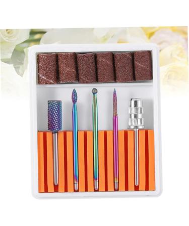 POPETPOP 1 Set Nail Drill Bits for Acrylic Electric Nail File Drill Bits Cuticle Drill Bit Nail Polish Tools Drill Bits for Nails Pedicure Bits Electrical Tools Tungsten Steel Grinding Head 6.5x5.5cm Orange - Buy Online on GoSupps.com
